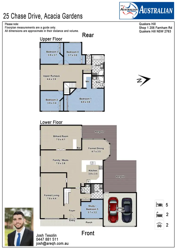 Floorplan of Homely house listing, 25 Chase Drive, Acacia Gardens NSW 2763