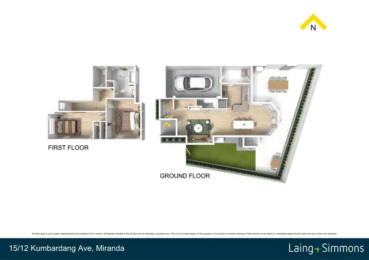 Floorplan of Homely townhouse listing, 15/12-18 Kumbardang Avenue, Miranda NSW 2228