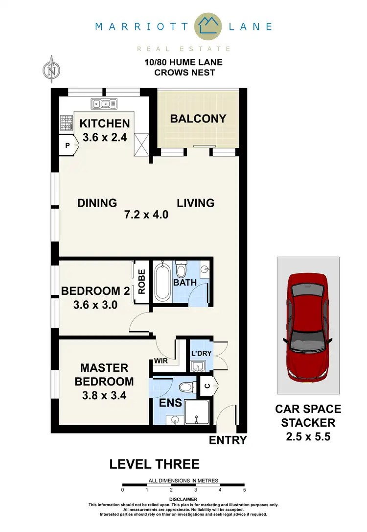 Floorplan of Homely apartment listing, 10/80 Hume Lane, Crows Nest NSW 2065