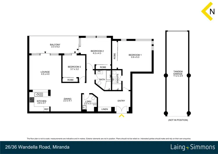 Floorplan of Homely apartment listing, 26/36 Wandella Road, Miranda NSW 2228