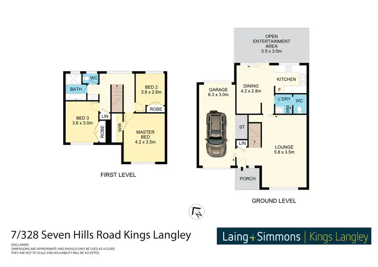 Floorplan of Homely house listing, 7/328 Seven Hills Rd, Kings Langley NSW 2147