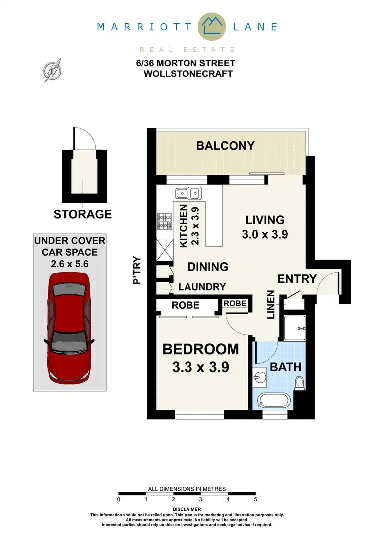 Floorplan of Homely apartment listing, 6/36 Morton Street, Wollstonecraft NSW 2065