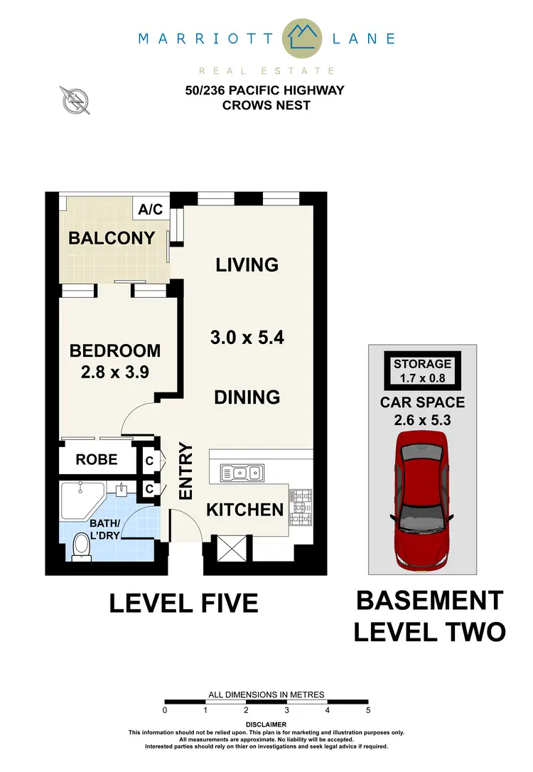 Floorplan of Homely apartment listing, 50/236 Pacific Highway, Crows Nest NSW 2065