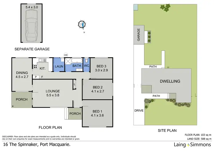 Floorplan of Homely house listing, 16 The Spinnaker, Port Macquarie NSW 2444