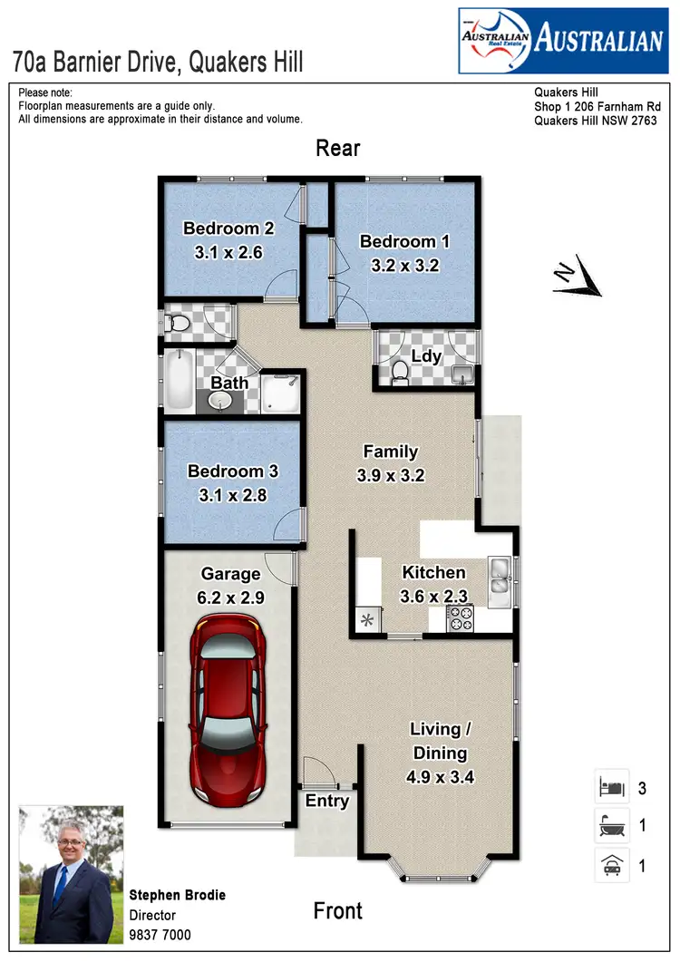 Floorplan of Homely house listing, 70A Barnier Drive, Quakers Hill NSW 2763