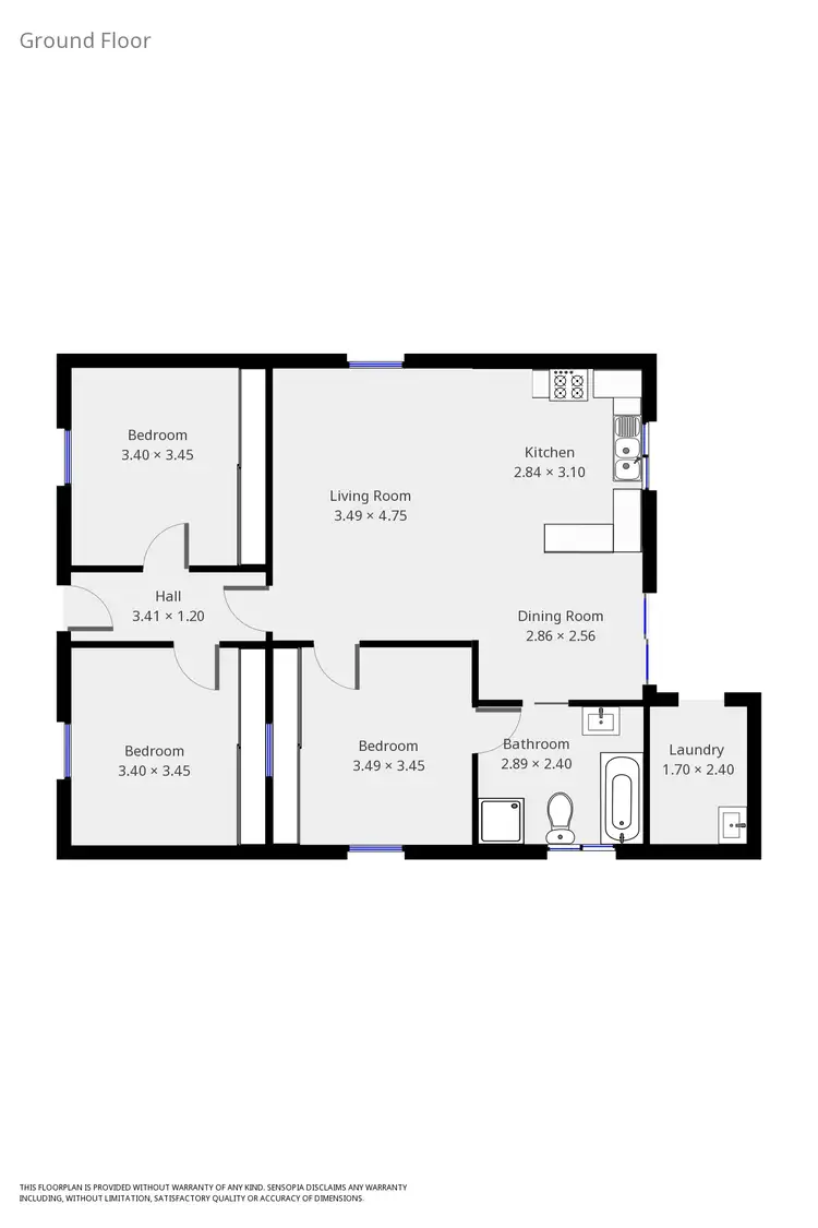 Floorplan of Homely house listing, 8 John Street, Lithgow NSW 2790