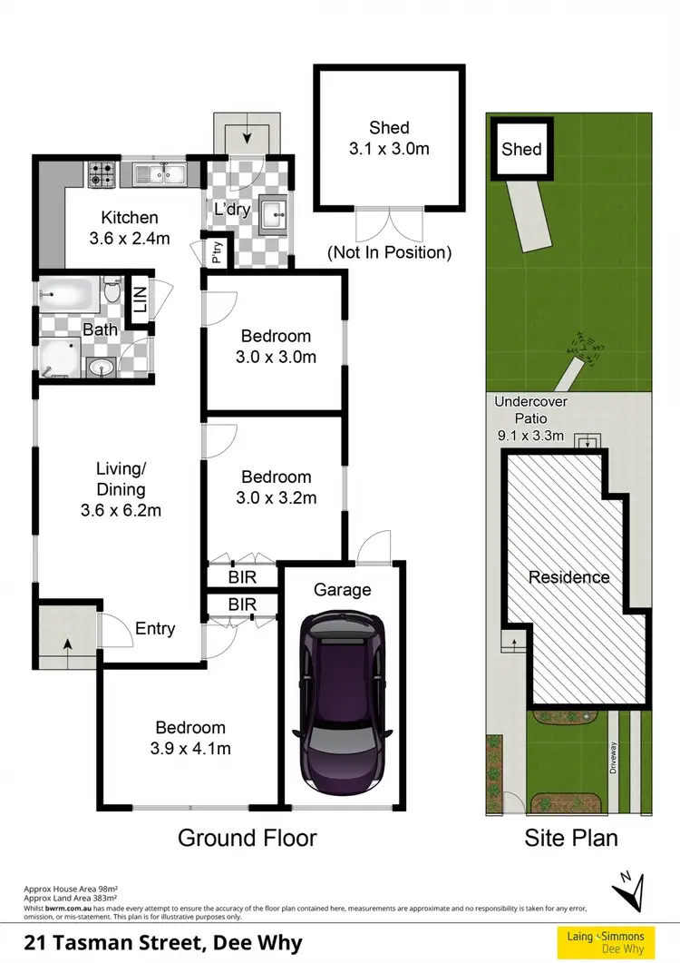 Floorplan of Homely house listing, 21 Tasman Street, Dee Why NSW 2099