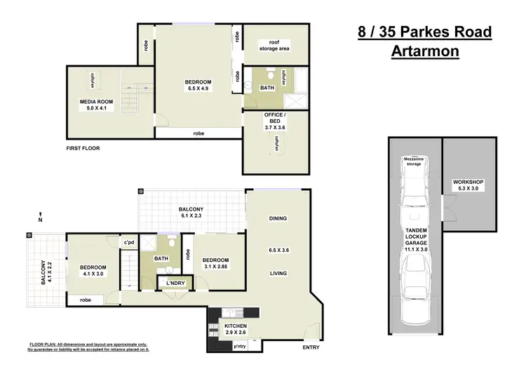 Floorplan of Homely apartment listing, 8/35 Parkes Road, Artarmon NSW 2064