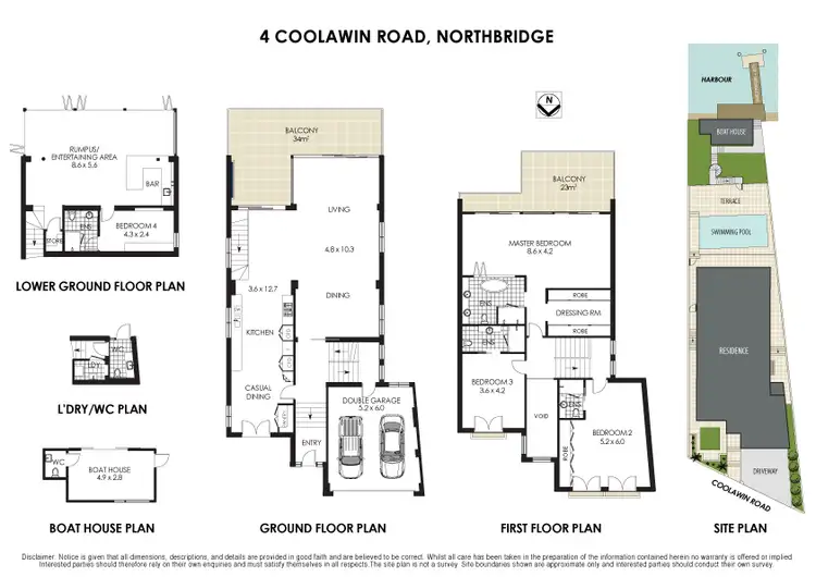 Floorplan of Homely house listing, 4 Coolawin Road, Northbridge NSW 2063