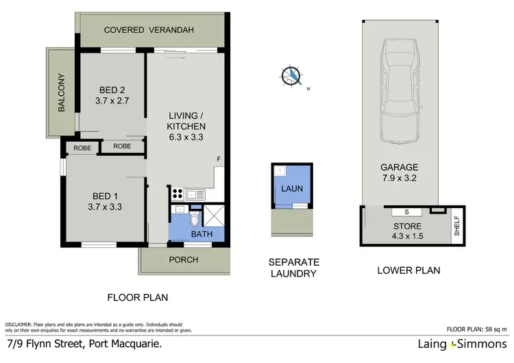 Floorplan of Homely unit listing, 7/9 Flynn Street, Port Macquarie NSW 2444