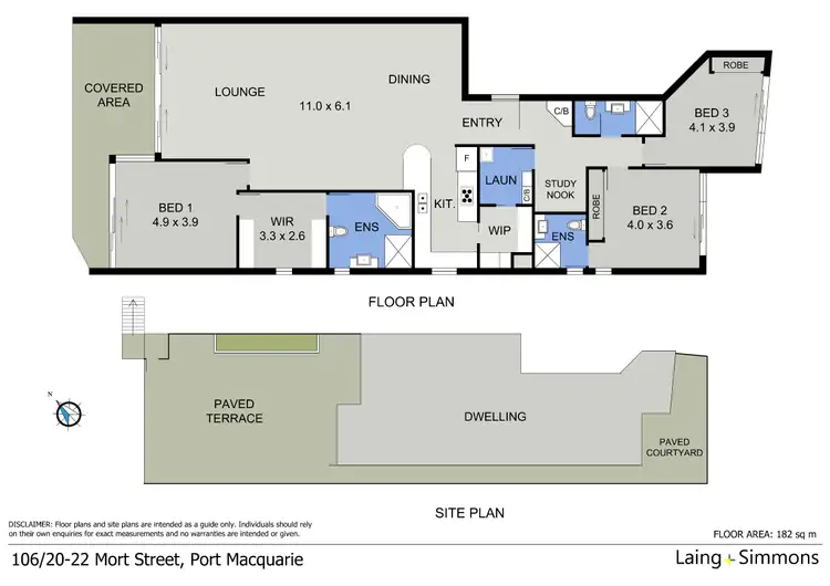 Floorplan of Homely apartment listing, 106/20-22 Mort Street, Port Macquarie NSW 2444