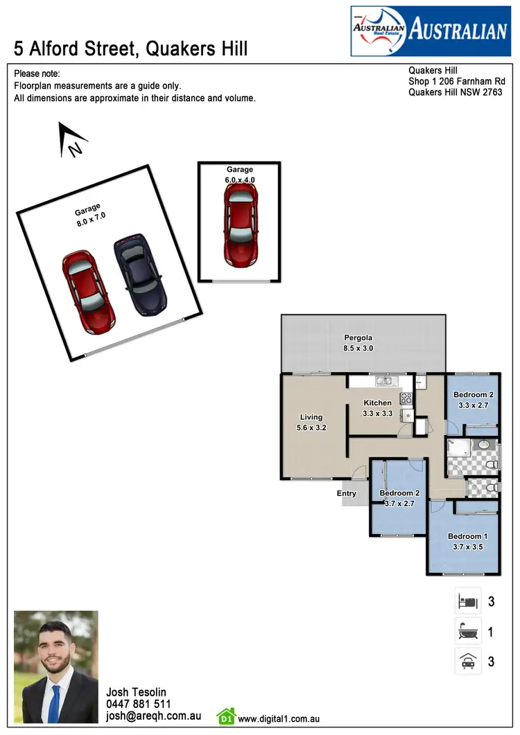 Floorplan of Homely house listing, 5 Alford Street, Quakers Hill NSW 2763