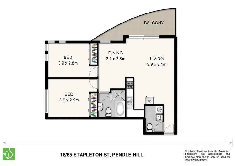 Floorplan of Homely unit listing, 18/65 Stapleton Street, Pendle Hill NSW 2145