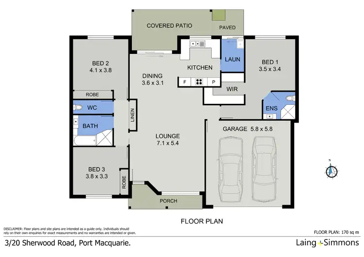 Floorplan of Homely villa listing, 3/20 Sherwood Road, Port Macquarie NSW 2444