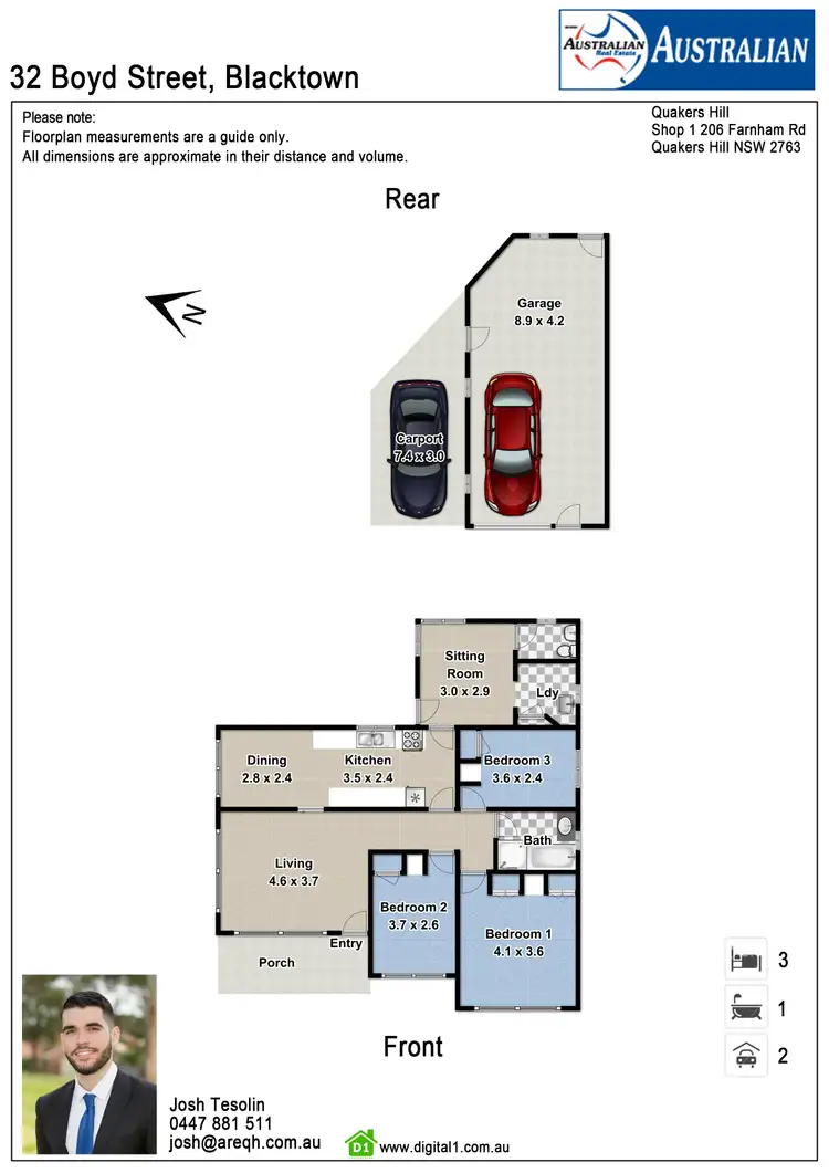 Floorplan of Homely house listing, 32 Boyd Street, Blacktown NSW 2148