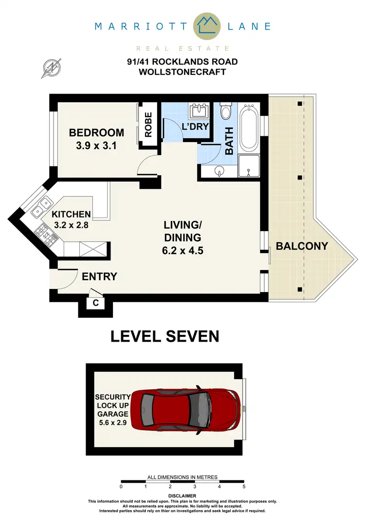 Floorplan of Homely apartment listing, 91/41 Rocklands Road, Wollstonecraft NSW 2065