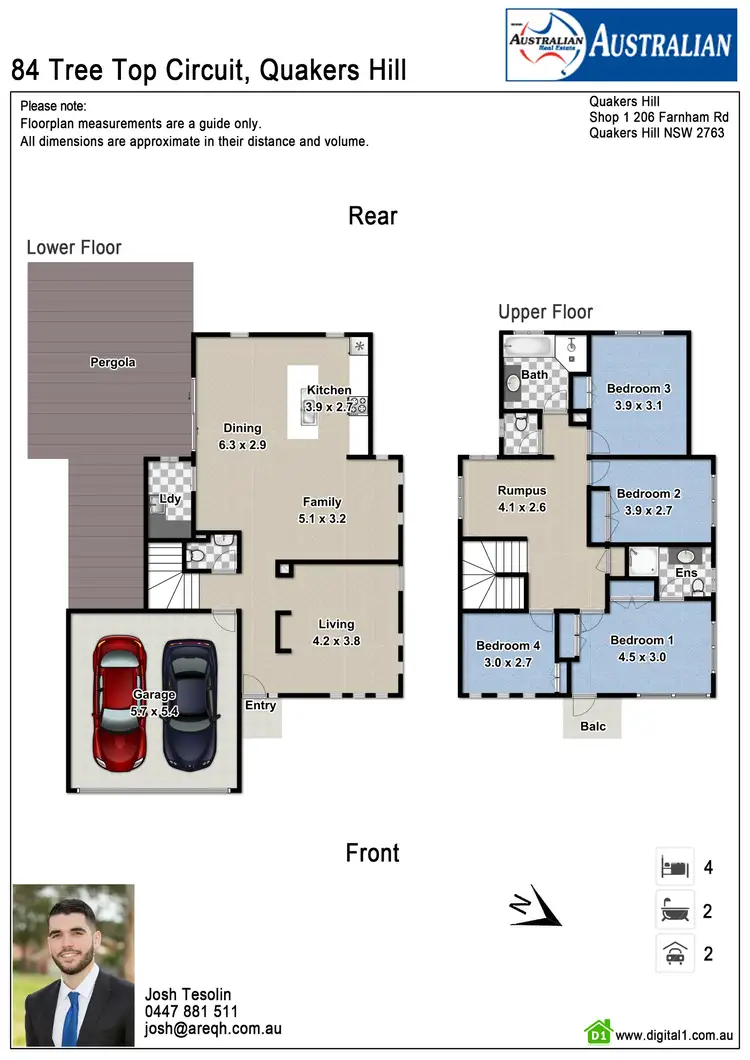 Floorplan of Homely house listing, 84 Tree Top Circuit, Quakers Hill NSW 2763