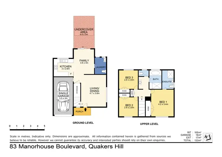 Floorplan of Homely house listing, 83 Manorhouse Boulevard, Quakers Hill NSW 2763