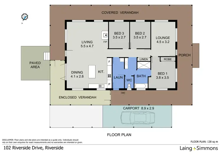 Floorplan of Homely house listing, 102 Riverside Drive, Port Macquarie NSW 2444