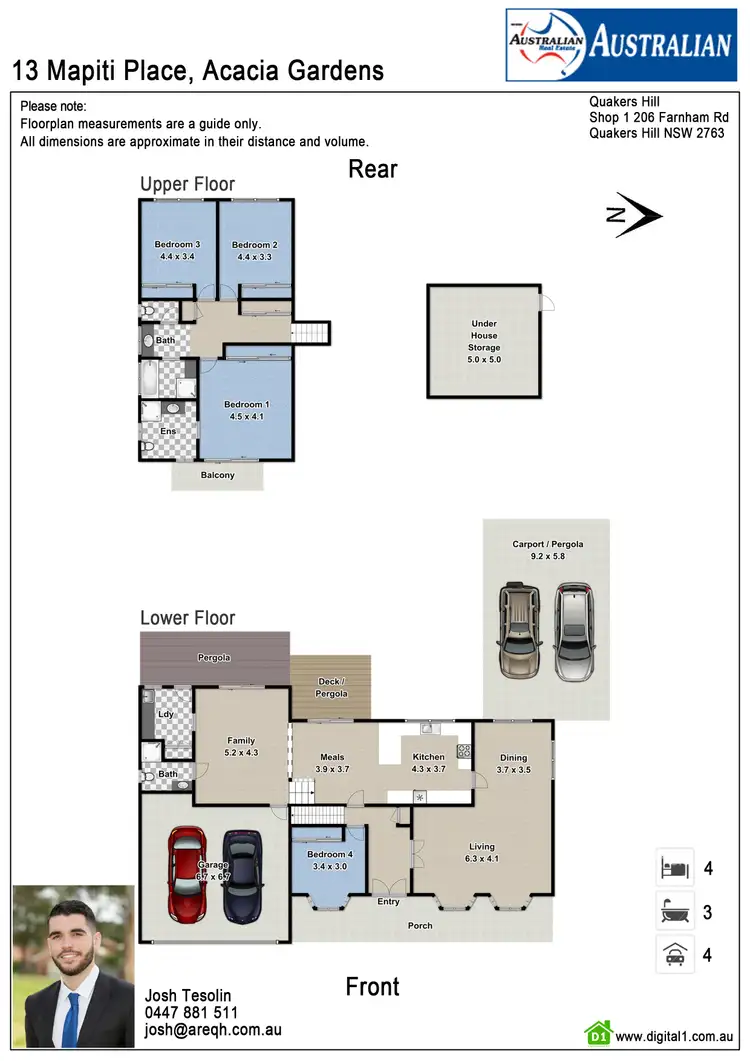 Floorplan of Homely house listing, 13 Mapiti Place, Acacia Gardens NSW 2763