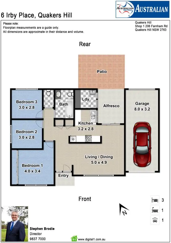 Floorplan of Homely house listing, 6 Irby Place, Quakers Hill NSW 2763