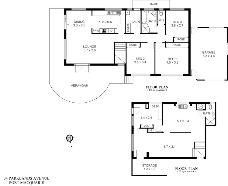 Floorplan of Homely house listing, 34 Parklands Avenue, Port Macquarie NSW 2444
