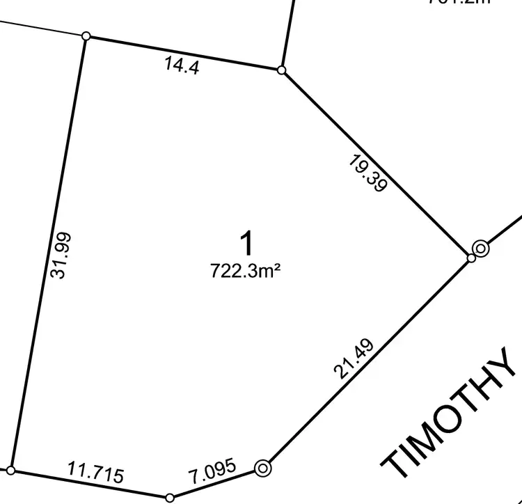 Floorplan of Homely land listing, Lot 1/20 Timothy Place, Port Macquarie NSW 2444
