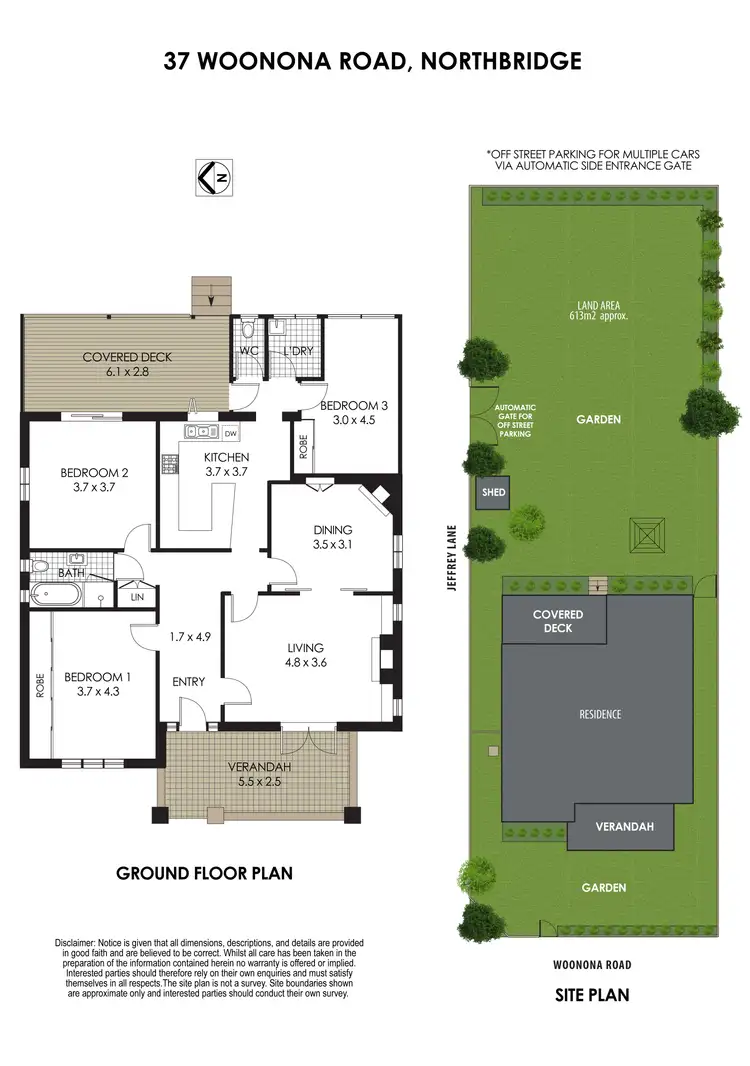 Floorplan of Homely house listing, 37 Woonona Road, Northbridge NSW 2063