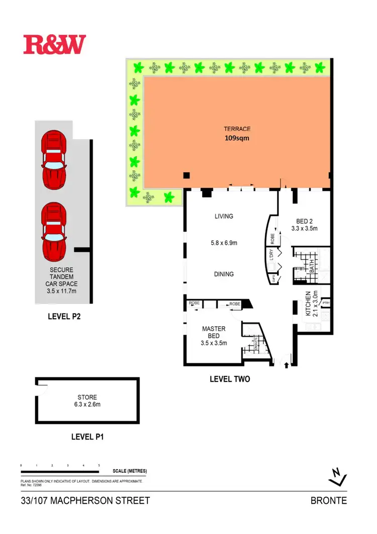 Floorplan of Homely apartment listing, 33/107 Macpherson Street, Bronte NSW 2024