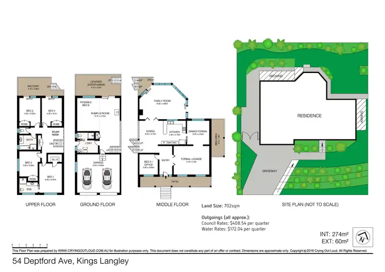 Floorplan of Homely house listing, 54 Deptford Avenue, Kings Langley NSW 2147