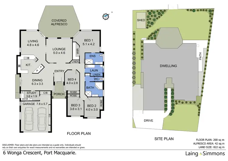 Floorplan of Homely house listing, 6 Wonga Crescent, Port Macquarie NSW 2444