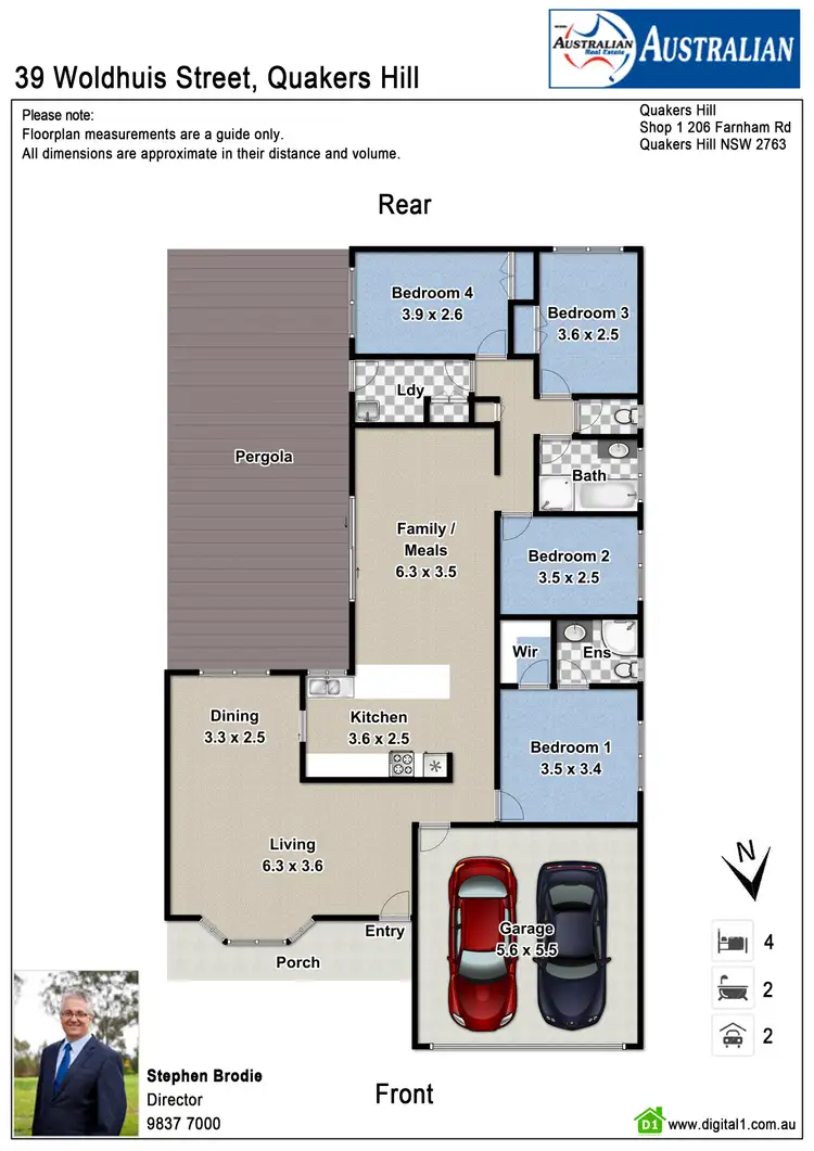Floorplan of Homely house listing, 39 Woldhuis Street, Quakers Hill NSW 2763