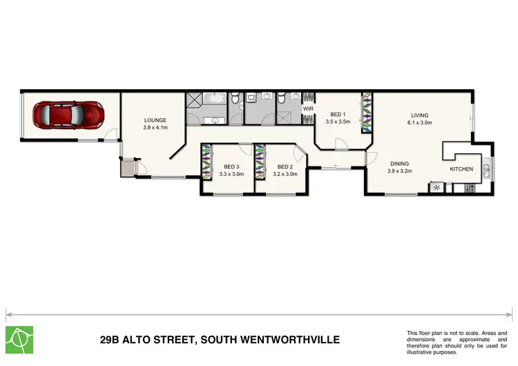 Floorplan of Homely semi-detached listing, 29b Alto Street, South Wentworthville NSW 2145