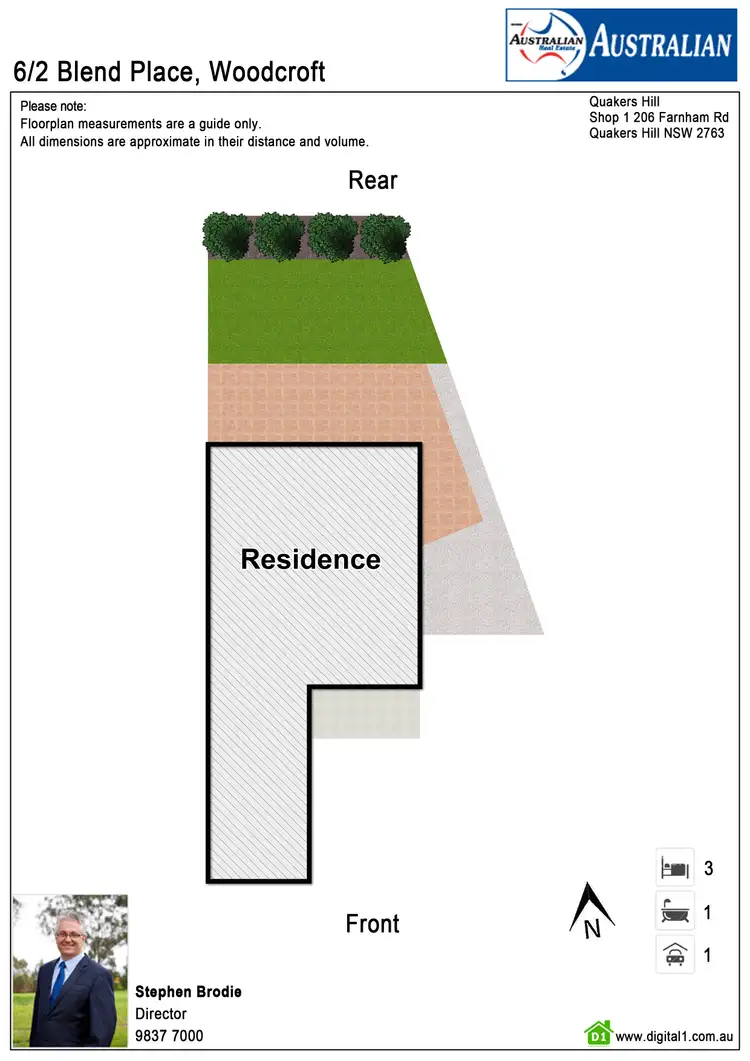 Floorplan of Homely townhouse listing, 6/2 Blend Place, Woodcroft NSW 2767
