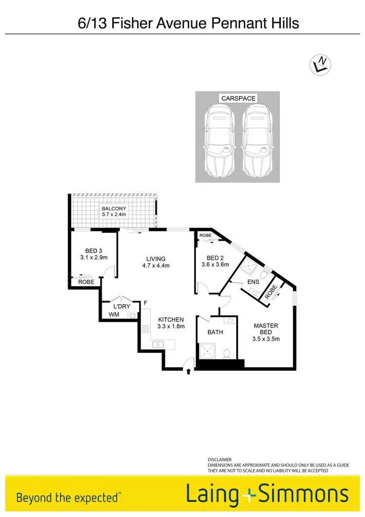Floorplan of Homely apartment listing, 6, 18 & 19/13 Fisher Avenue, Pennant Hills NSW 2120