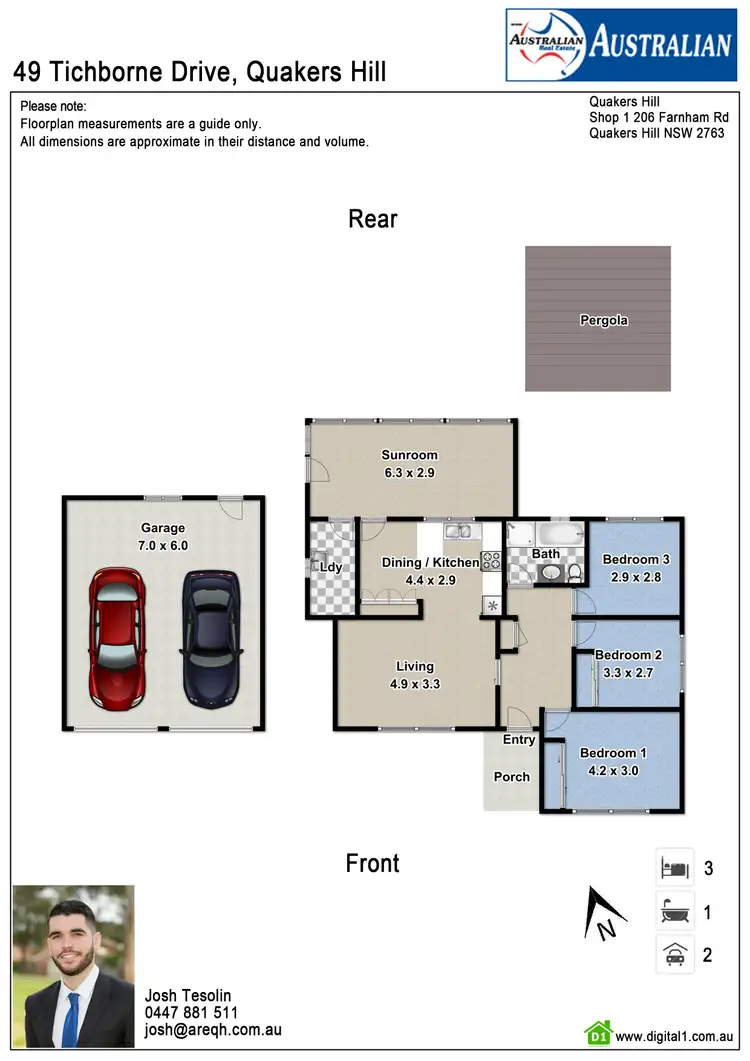 Floorplan of Homely house listing, 49 Tichborne Drive, Quakers Hill NSW 2763