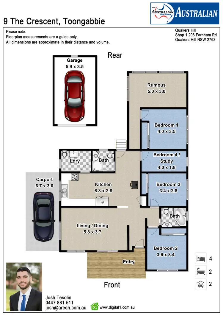 Floorplan of Homely house listing, 9 The Crescent, Toongabbie NSW 2146