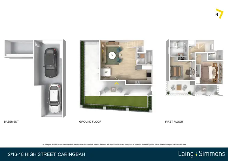 Floorplan of Homely townhouse listing, 2/16-18 High Street, Caringbah NSW 2229