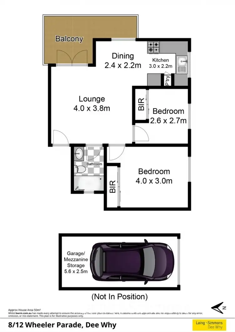 Floorplan of Homely unit listing, 8/12 Wheeler Parade, Dee Why NSW 2099