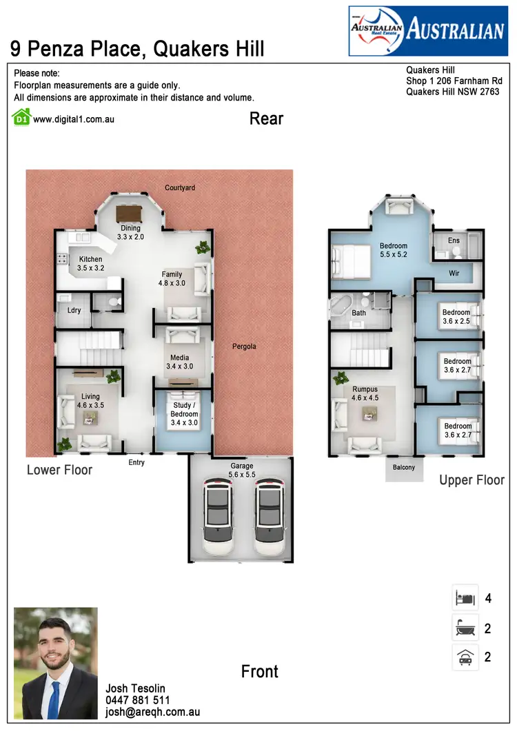Floorplan of Homely house listing, 9 Penza Place, Quakers Hill NSW 2763