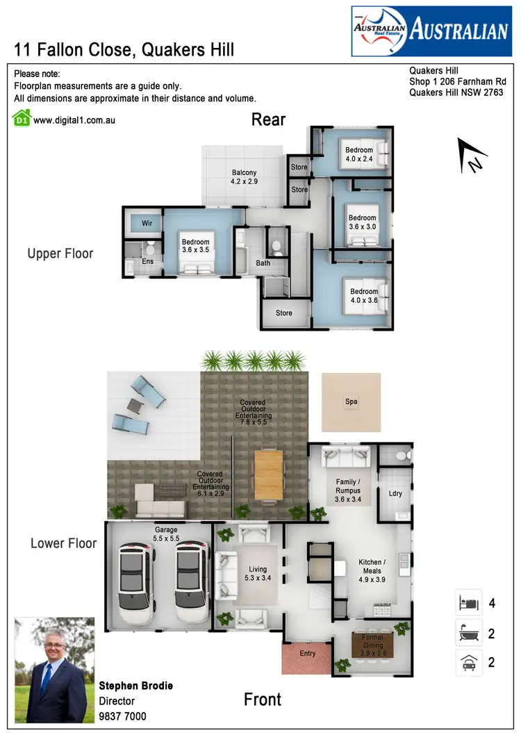Floorplan of Homely house listing, 11 Fallon Close, Quakers Hill NSW 2763