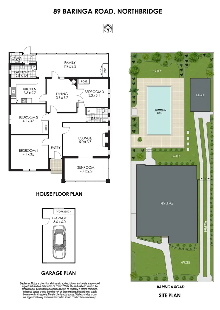 Floorplan of Homely house listing, 89 Baringa Road, Northbridge NSW 2063