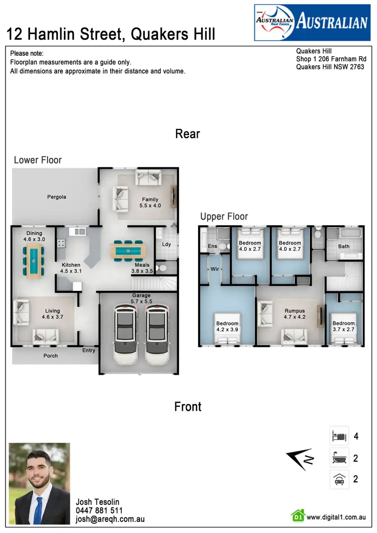 Floorplan of Homely house listing, 12 Hamlin Street, Quakers Hill NSW 2763