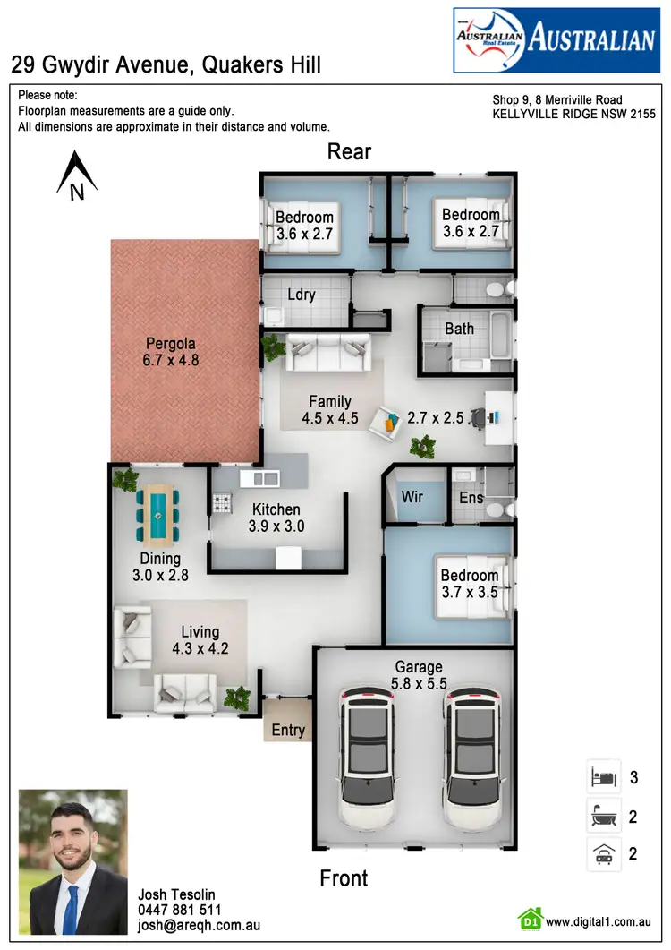 Floorplan of Homely house listing, 29 Gwydir Avenue, Quakers Hill NSW 2763