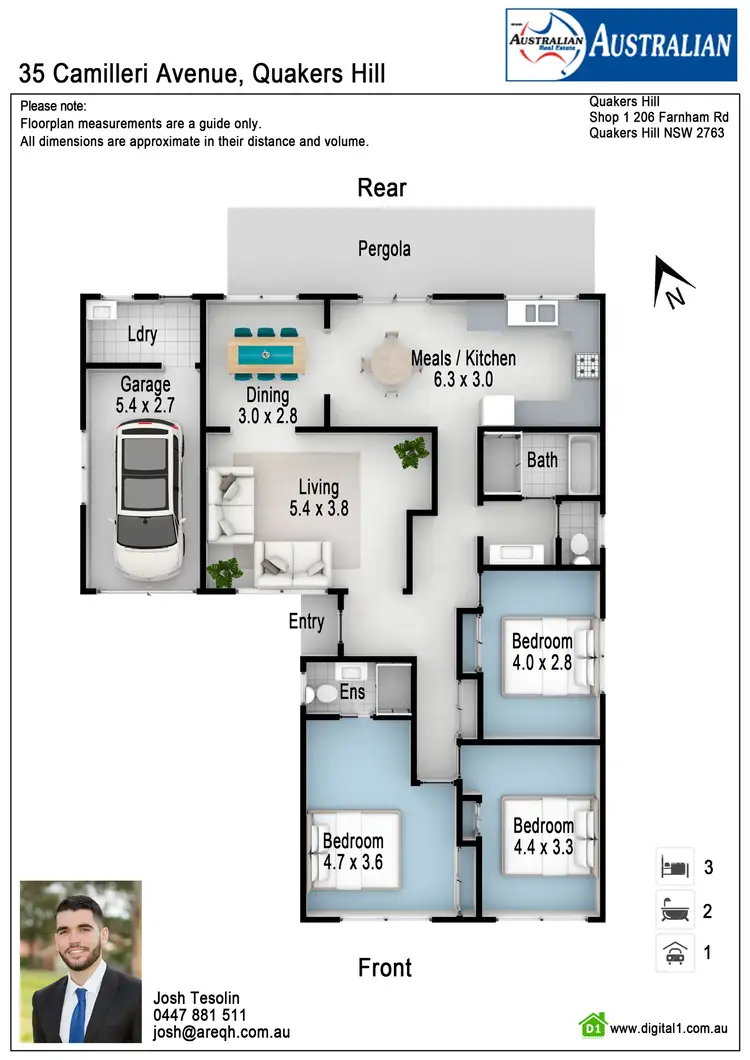 Floorplan of Homely house listing, 35 Camilleri Avenue, Quakers Hill NSW 2763