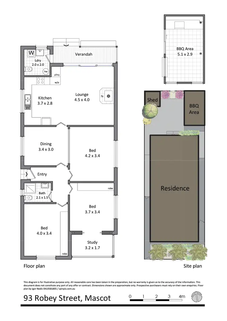 Floorplan of Homely house listing, 93 Robey Street, Mascot NSW 2020