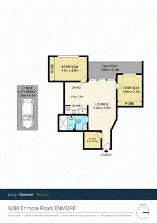 Floorplan of Homely unit listing, 6/80 Enmore Road, Enmore NSW 2042