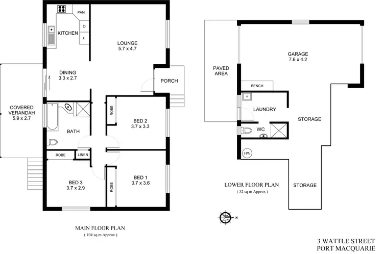 Floorplan of Homely house listing, 3 Wattle Street, Port Macquarie NSW 2444