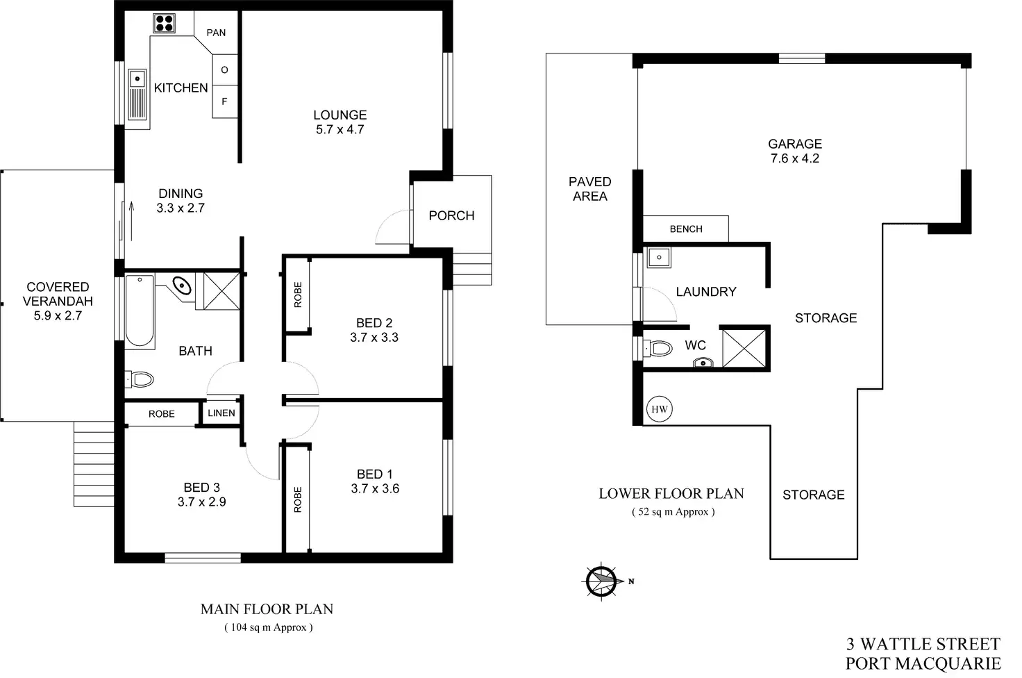 Floorplan of Homely house listing, 3 Wattle Street, Port Macquarie NSW 2444
