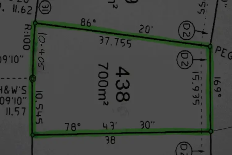 Floorplan of Homely land listing, 26 (Lot 438) Charolais Way, Picton NSW 2571